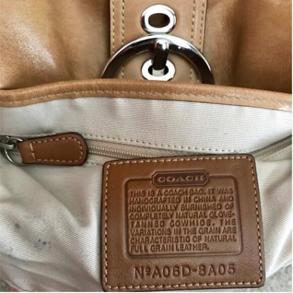 Vintage Coach Tan Shoulder Bag - Picture 3 of 3